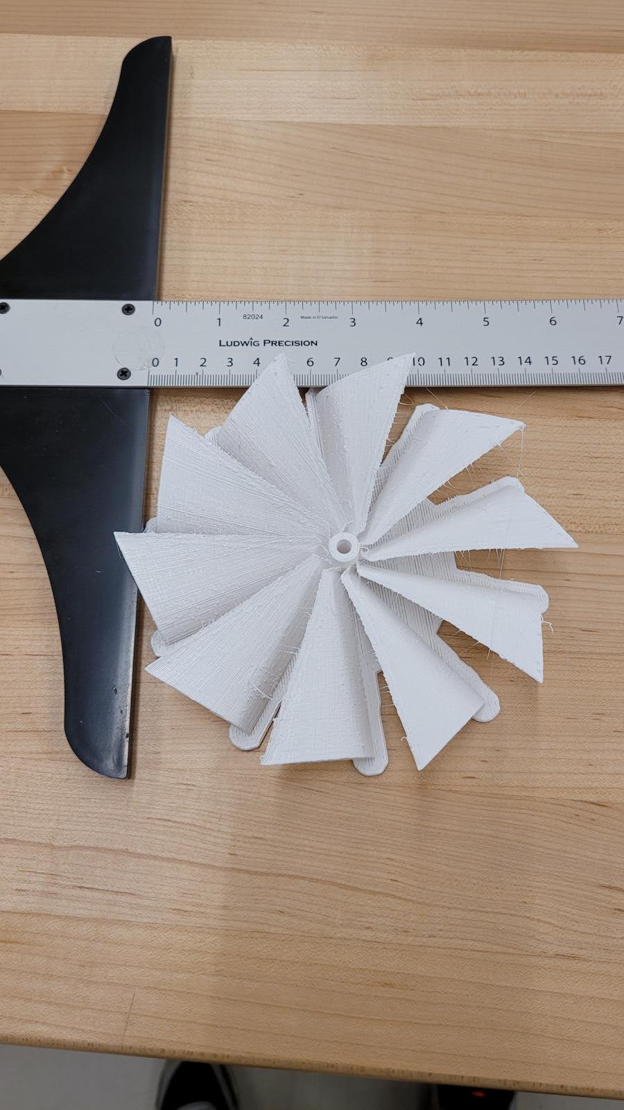 Measuring the size of the 3D print of the 3rd design